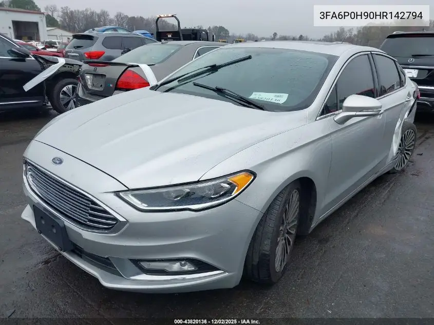 3FA6P0H90HR142794 2017 Ford Fusion Se