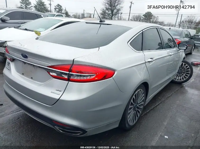 3FA6P0H90HR142794 2017 Ford Fusion Se