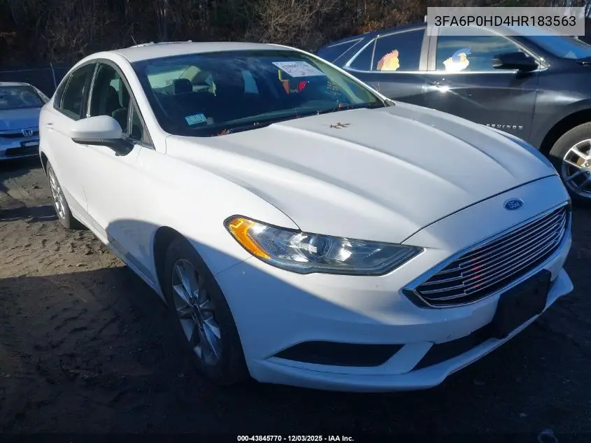 3FA6P0HD4HR183563 2017 Ford Fusion Se