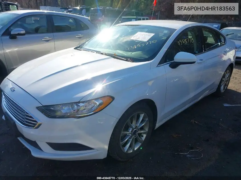 3FA6P0HD4HR183563 2017 Ford Fusion Se