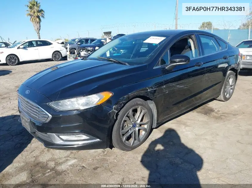 3FA6P0H77HR343381 2017 Ford Fusion Se
