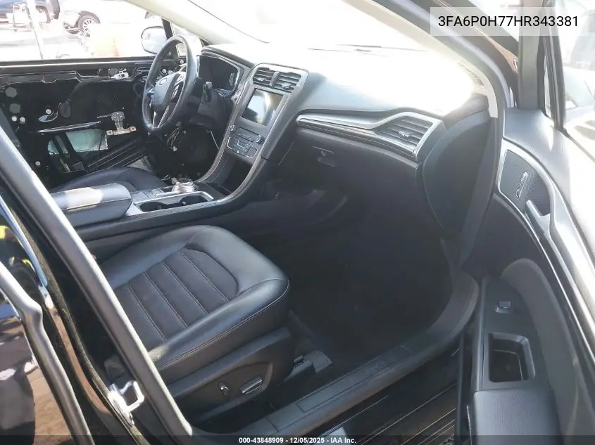 3FA6P0H77HR343381 2017 Ford Fusion Se