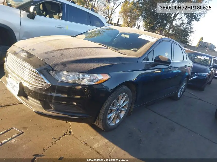 3FA6P0H72HR180526 2017 Ford Fusion Se