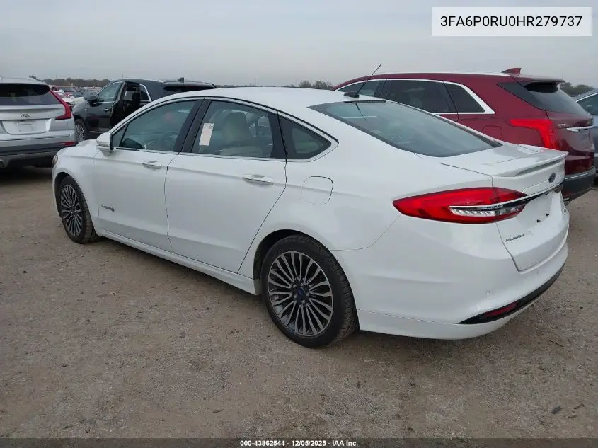 3FA6P0RU0HR279737 2017 Ford Fusion Hybrid Titanium
