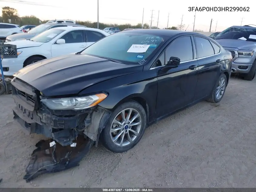 3FA6P0HD3HR299062 2017 Ford Fusion Se
