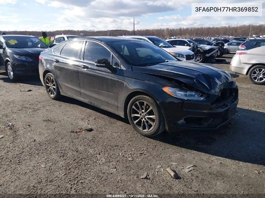 3FA6P0H77HR369852 2017 Ford Fusion Se