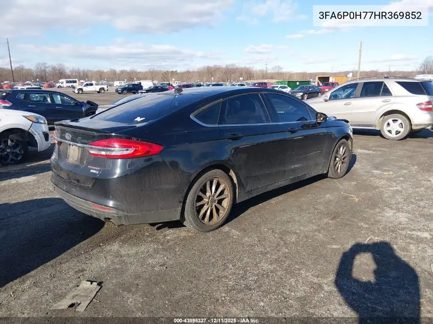 3FA6P0H77HR369852 2017 Ford Fusion Se