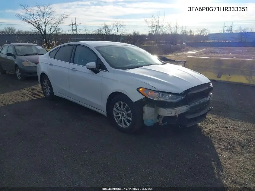 3FA6P0G71HR333351 2017 Ford Fusion S