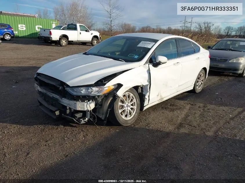 3FA6P0G71HR333351 2017 Ford Fusion S