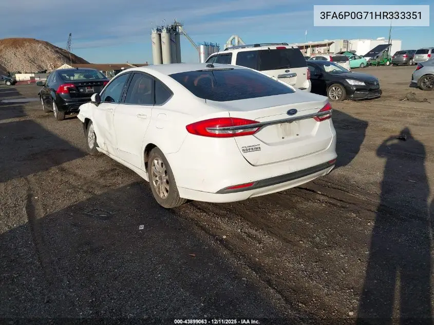 3FA6P0G71HR333351 2017 Ford Fusion S