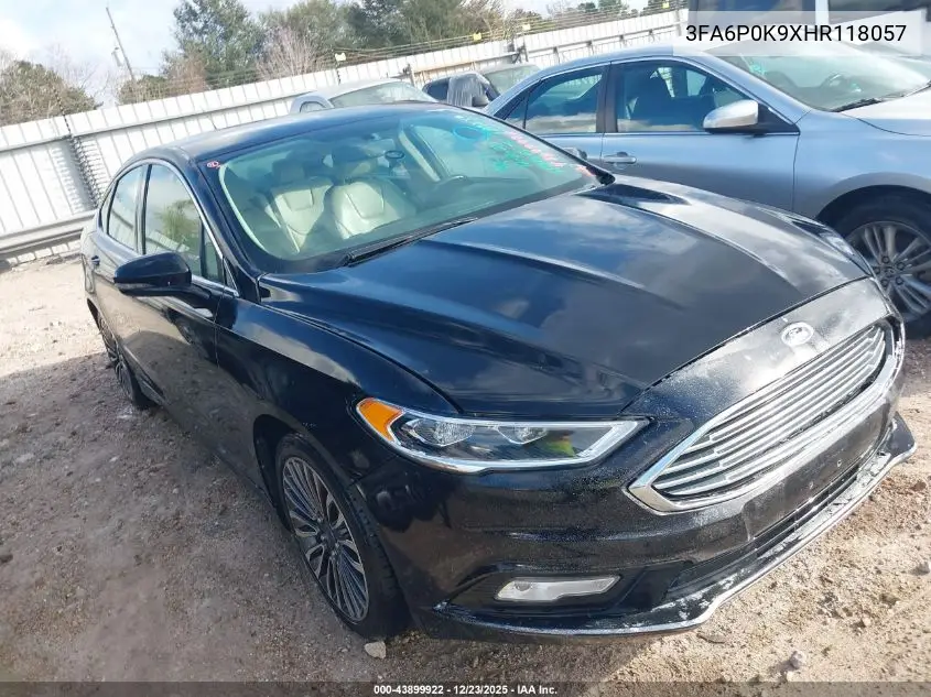 3FA6P0K9XHR118057 2017 Ford Fusion Titanium