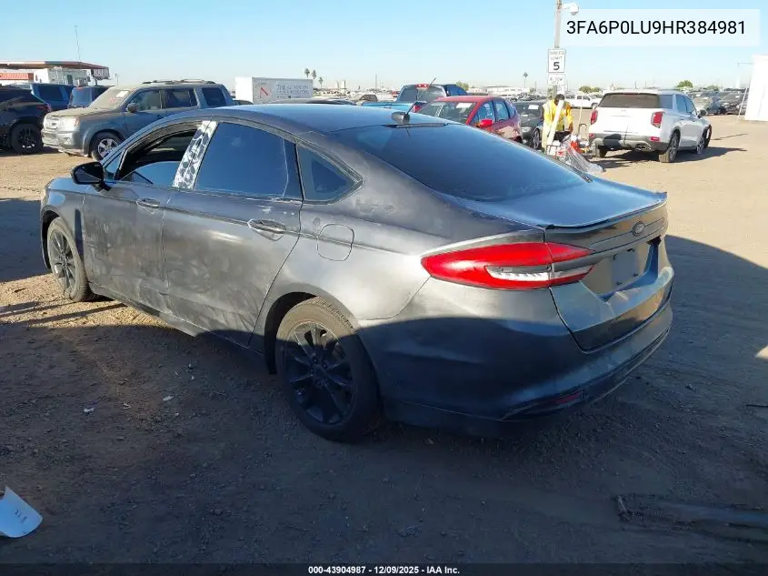 3FA6P0LU9HR384981 2017 Ford Fusion Hybrid Se