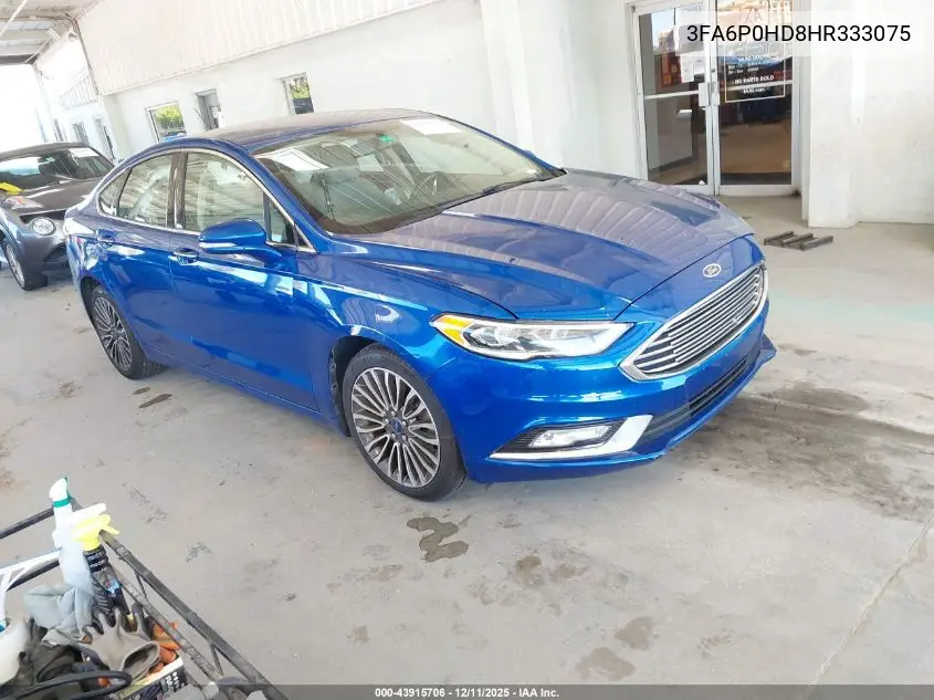 3FA6P0HD8HR333075 2017 Ford Fusion Se