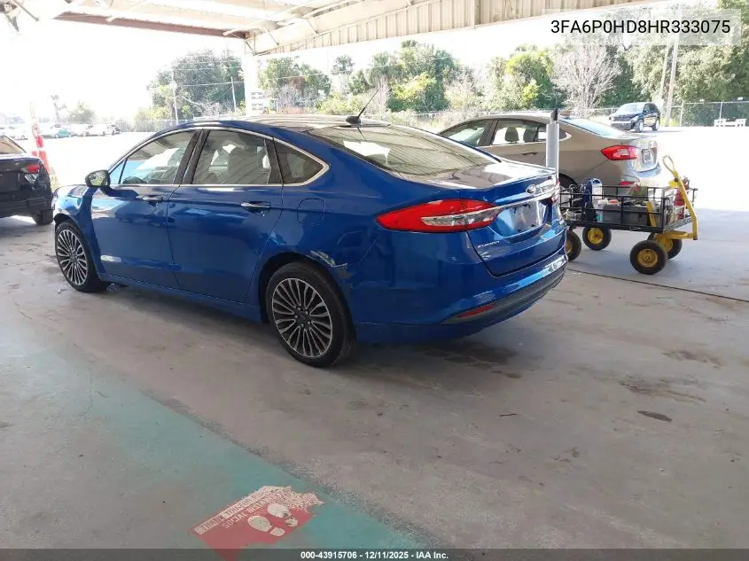 3FA6P0HD8HR333075 2017 Ford Fusion Se