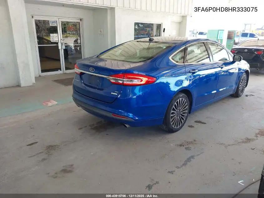 3FA6P0HD8HR333075 2017 Ford Fusion Se
