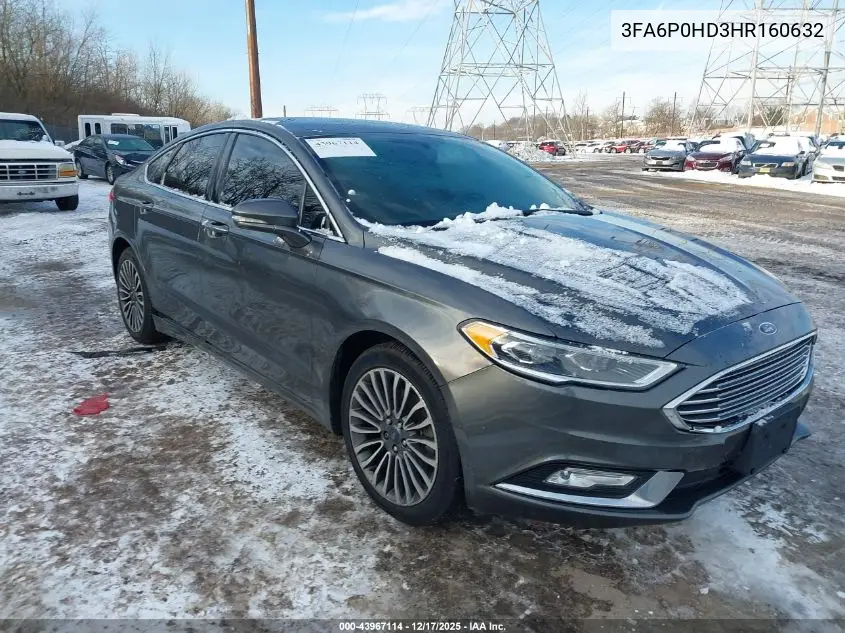 3FA6P0HD3HR160632 2017 Ford Fusion Se