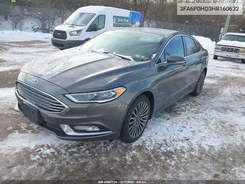 3FA6P0HD3HR160632 2017 Ford Fusion Se