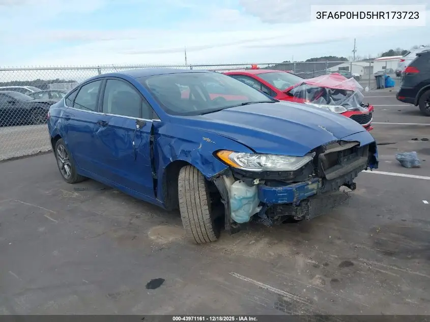 3FA6P0HD5HR173723 2017 Ford Fusion Se