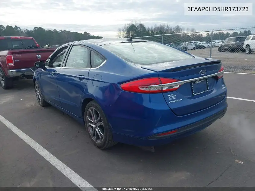 3FA6P0HD5HR173723 2017 Ford Fusion Se