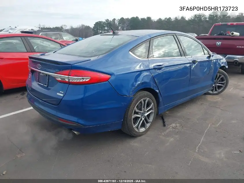 3FA6P0HD5HR173723 2017 Ford Fusion Se