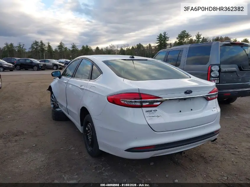 3FA6P0HD8HR362382 2017 Ford Fusion Se