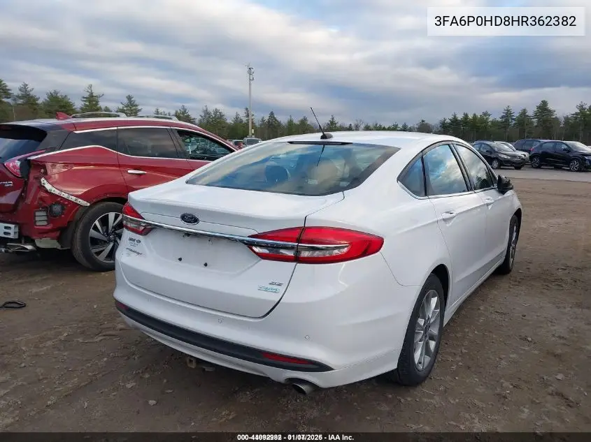 3FA6P0HD8HR362382 2017 Ford Fusion Se