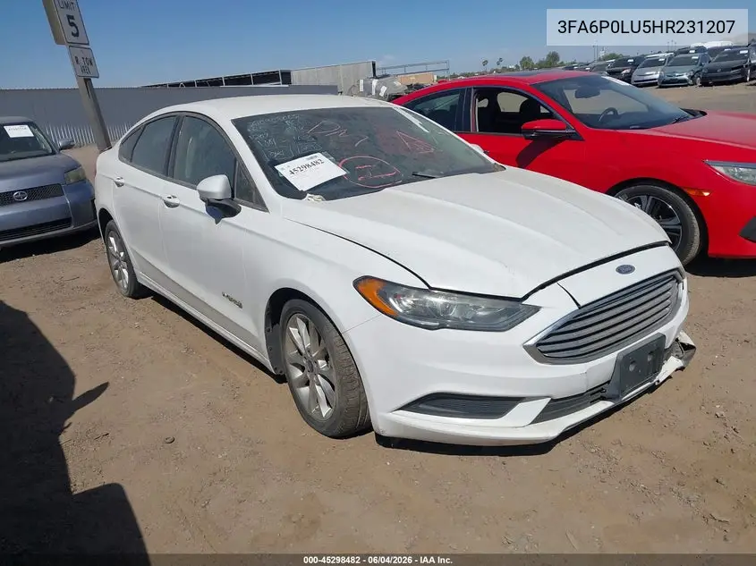 3FA6P0LU5HR231207 2017 Ford Fusion Hybrid Se