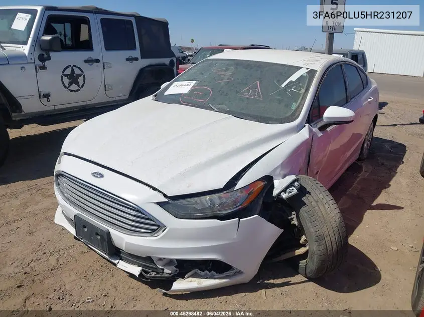 3FA6P0LU5HR231207 2017 Ford Fusion Hybrid Se