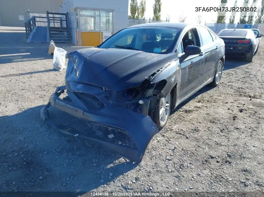 3FA6P0H73JR250802 2018 Ford Fusion Se