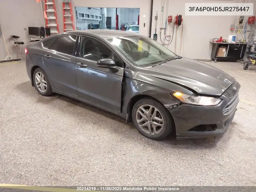 3FA6P0HD5JR275447 2018 Ford Fusion Se