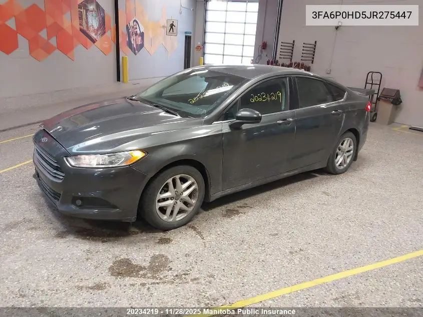 3FA6P0HD5JR275447 2018 Ford Fusion Se