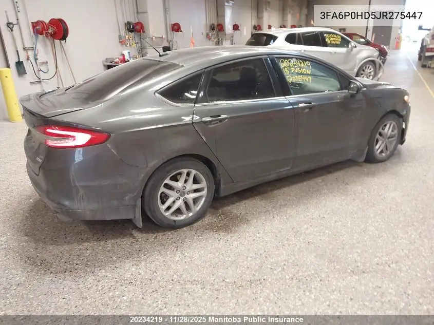 3FA6P0HD5JR275447 2018 Ford Fusion Se