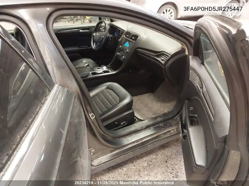 3FA6P0HD5JR275447 2018 Ford Fusion Se