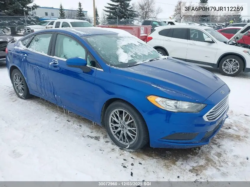 3FA6P0H79JR112259 2018 Ford Fusion Se