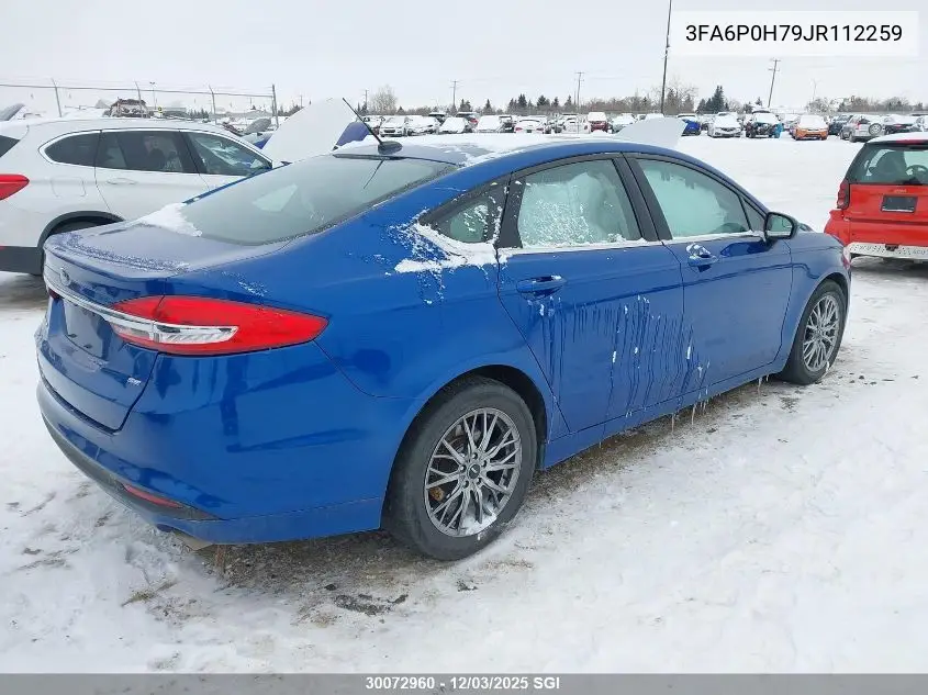 3FA6P0H79JR112259 2018 Ford Fusion Se