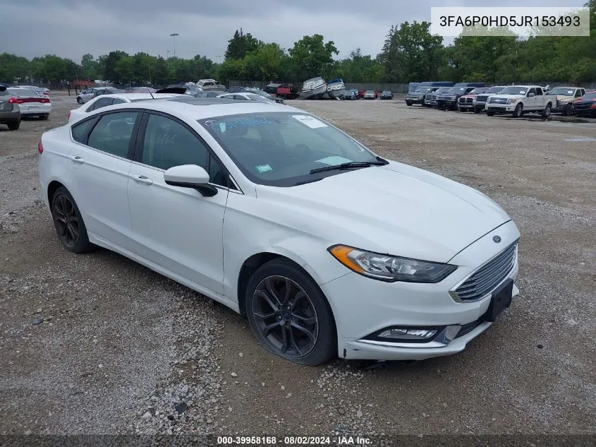 3FA6P0HD5JR153493 2018 Ford Fusion Se