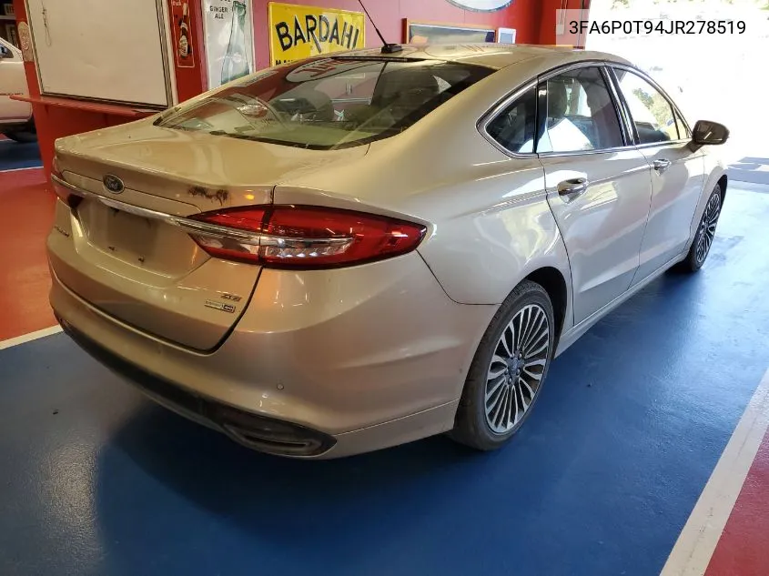 3FA6P0T94JR278519 2018 Ford Fusion Se