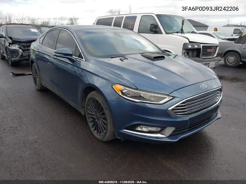 3FA6P0D93JR242206 2018 Ford Fusion Titanium