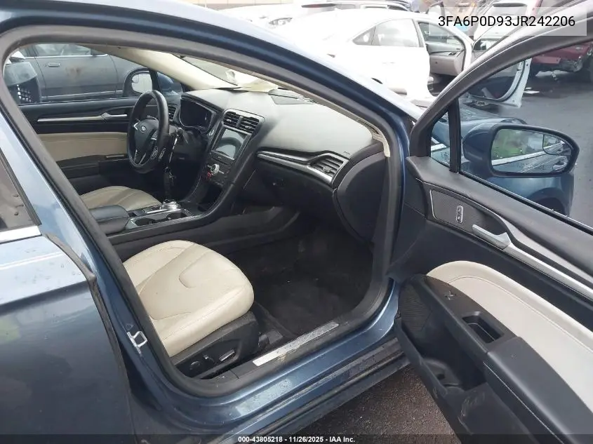 3FA6P0D93JR242206 2018 Ford Fusion Titanium