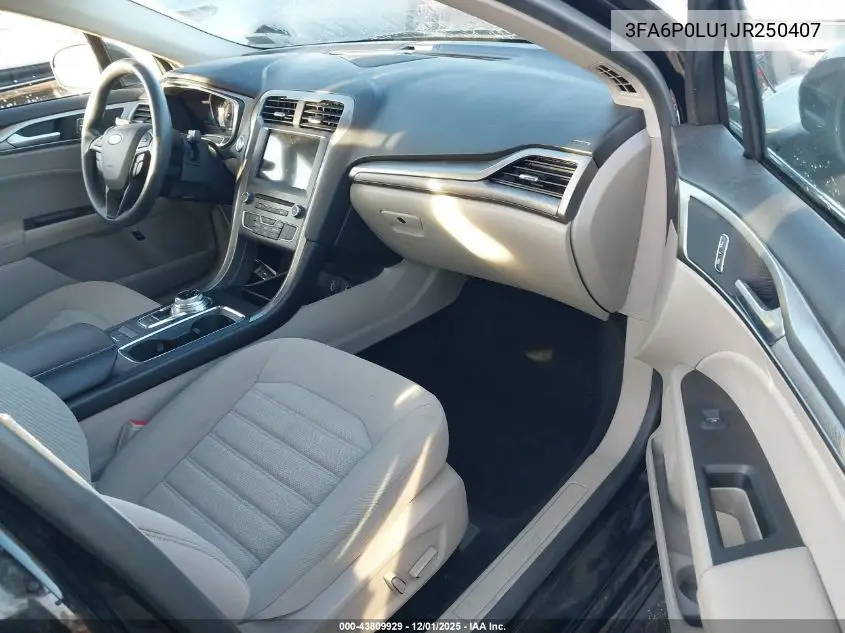 3FA6P0LU1JR250407 2018 Ford Fusion Hybrid Se