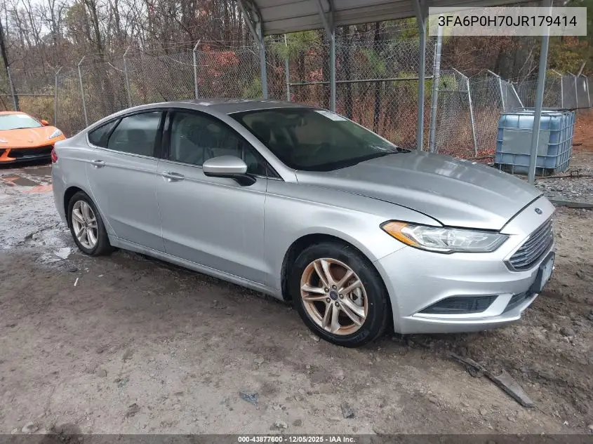 3FA6P0H70JR179414 2018 Ford Fusion Se