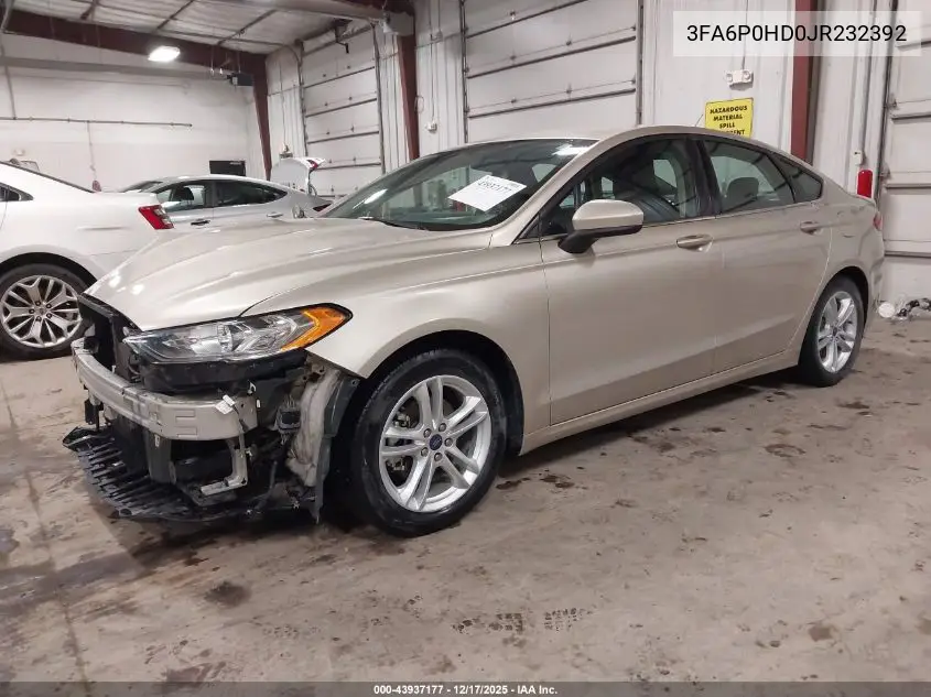 3FA6P0HD0JR232392 2018 Ford Fusion Se