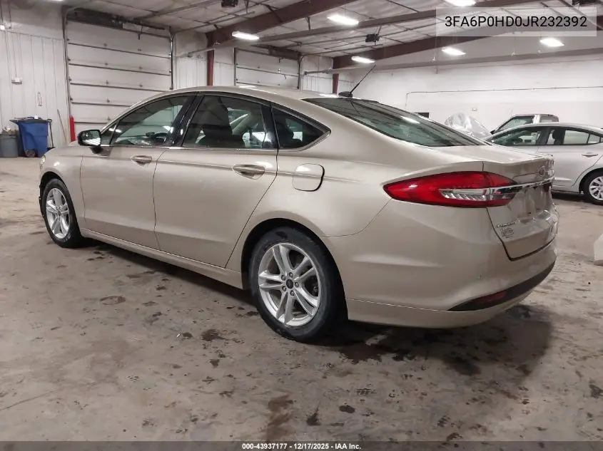 3FA6P0HD0JR232392 2018 Ford Fusion Se