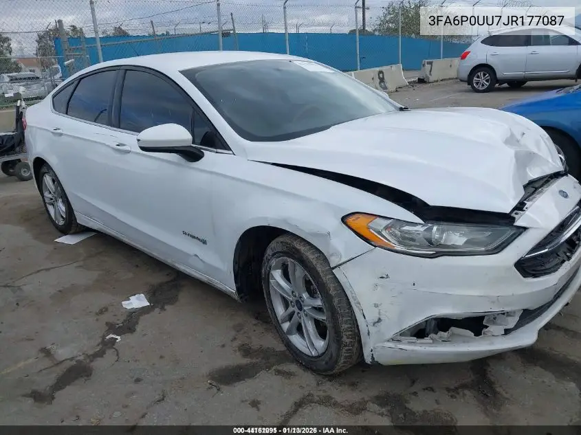 3FA6P0UU7JR177087 2018 Ford Fusion Hybrid S