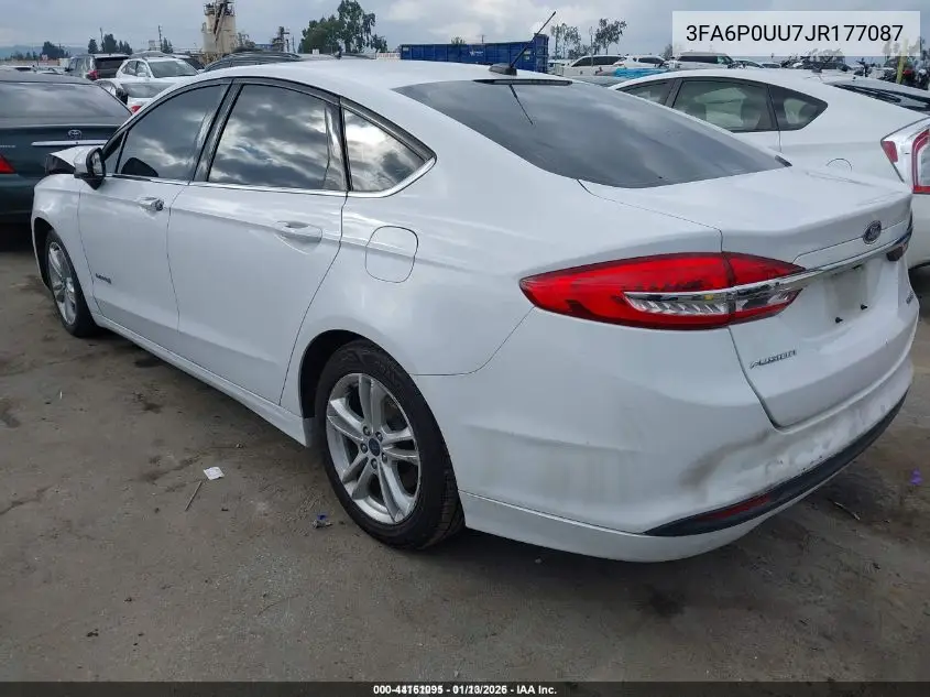 3FA6P0UU7JR177087 2018 Ford Fusion Hybrid S