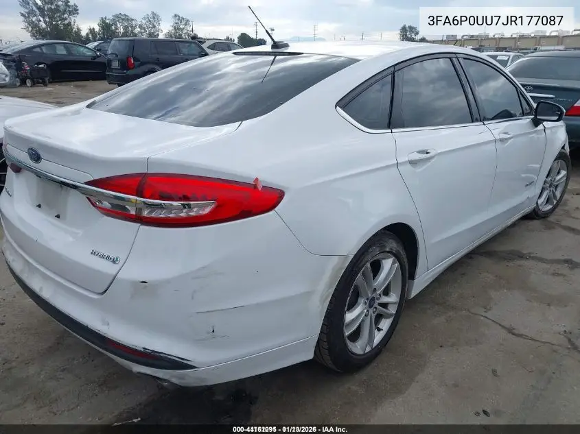 3FA6P0UU7JR177087 2018 Ford Fusion Hybrid S