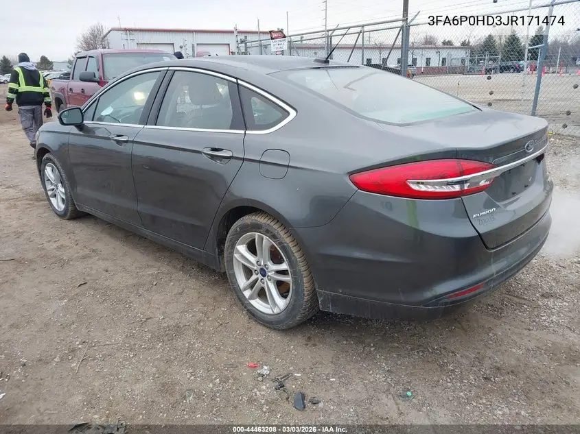 3FA6P0HD3JR171474 2018 Ford Fusion Se