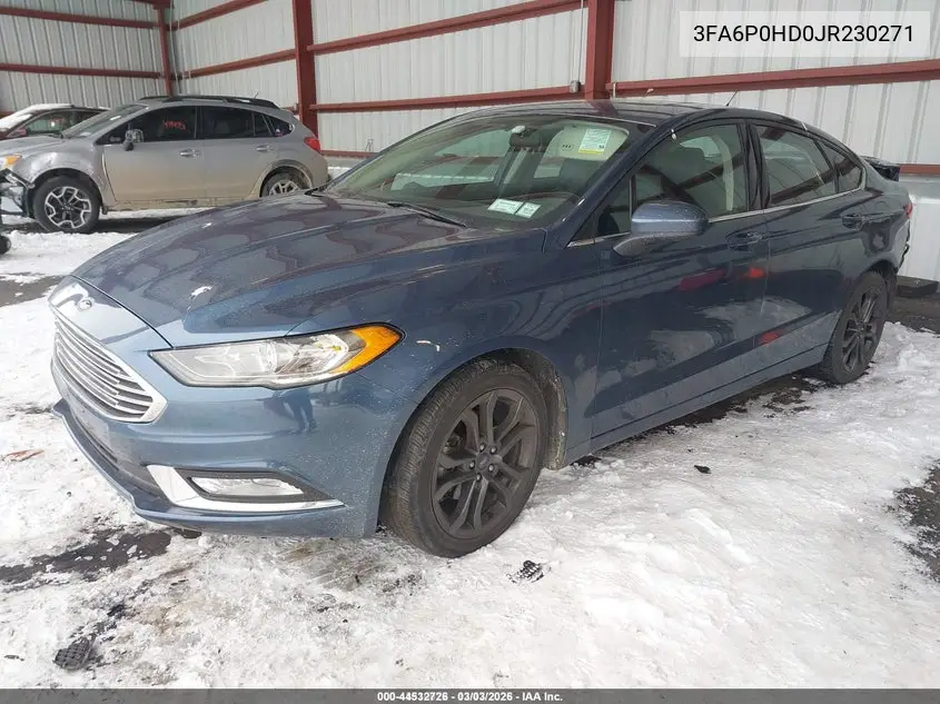 3FA6P0HD0JR230271 2018 Ford Fusion Se