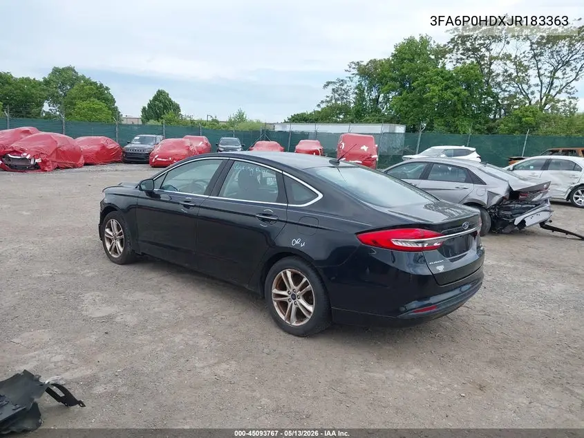 3FA6P0HDXJR183363 2018 Ford Fusion Se