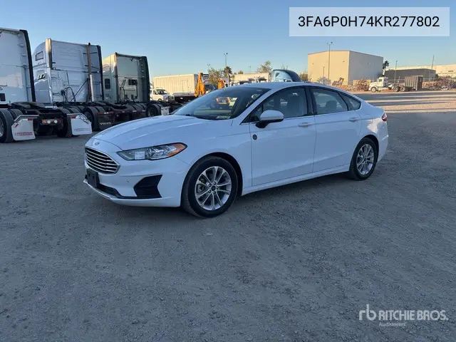 3FA6P0H74KR277802 2019 Ford Fusion Se 2019 Ford Fusion Se Automobile